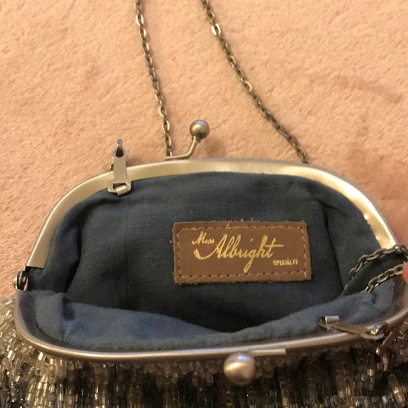 Anthropologie Shimmer Clutch Bag - Picture 3 of 5